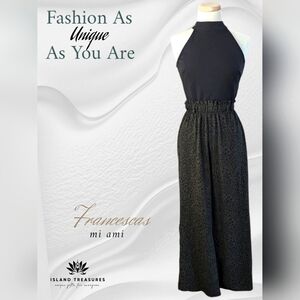 Mi Ami Francesca's Women’s Halter Top Jumpsuit Size Medium